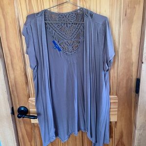 Sleeveless coverup top